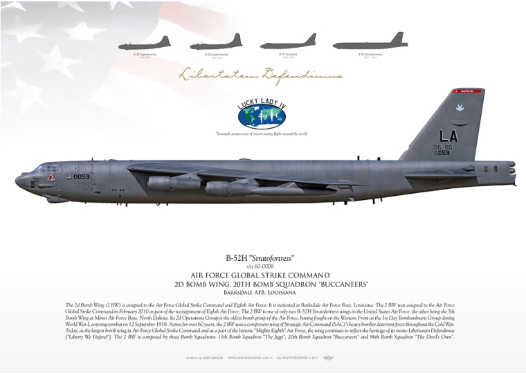 B-52H "Stratofortress" 2 BW, 20 BS MB-39