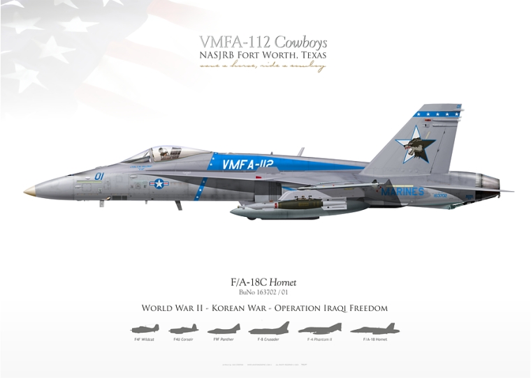 F/A-18C VMFA-112 "Cowboys" JP-4596