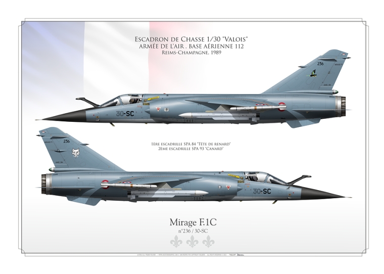 Mirage F.1C EC 1/30 "Valois" 1989 FF-196