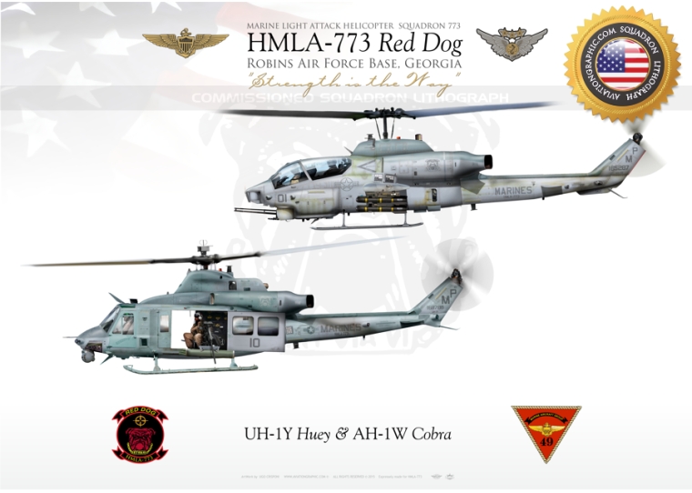 HMLA-773 "Red Dog" JP-1911B