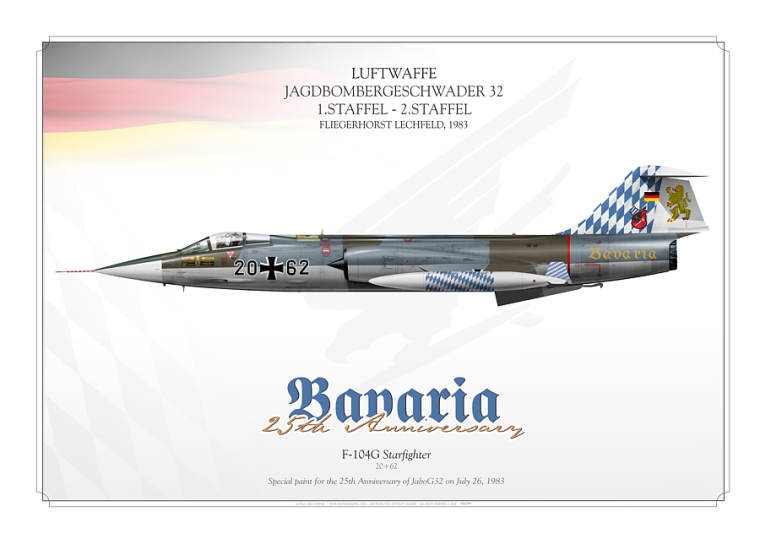 F-104G 20+62 JaboG32 "Bavaria" JP-5950