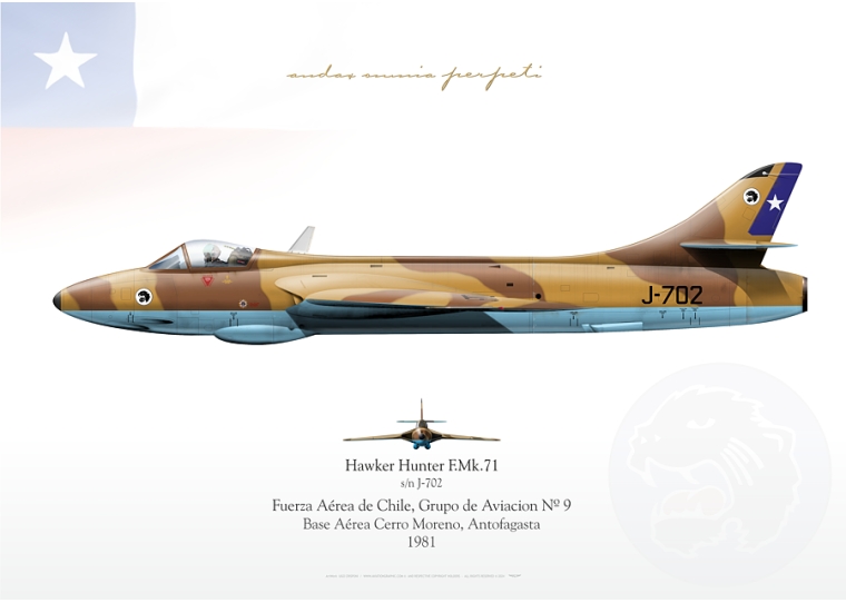 Hunter F.Mk.71 J-702 Chile JP-5489