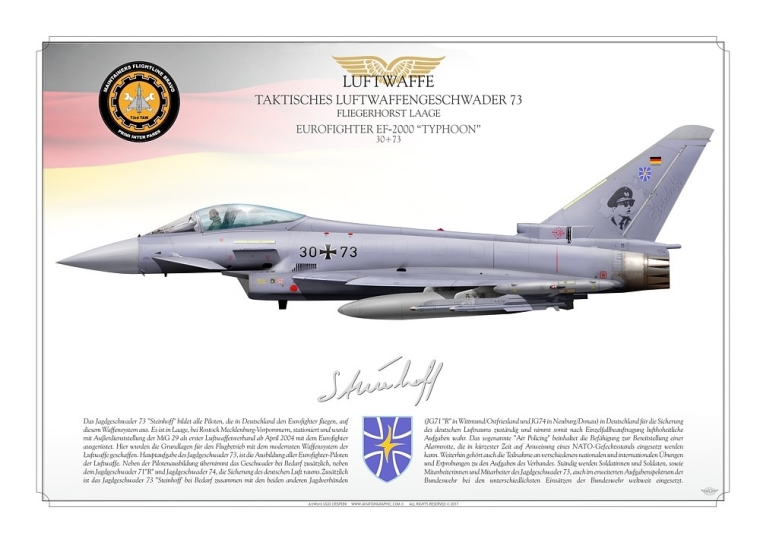 EF-2000 "Typhoon" 30+73 JG73 "S" Luftwaffe JP-2471