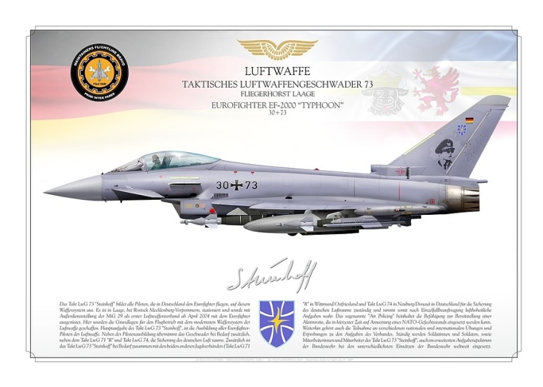 EF-2000 "Typhoon" 30+73 JG73 "S" Luftwaffe JP-2471